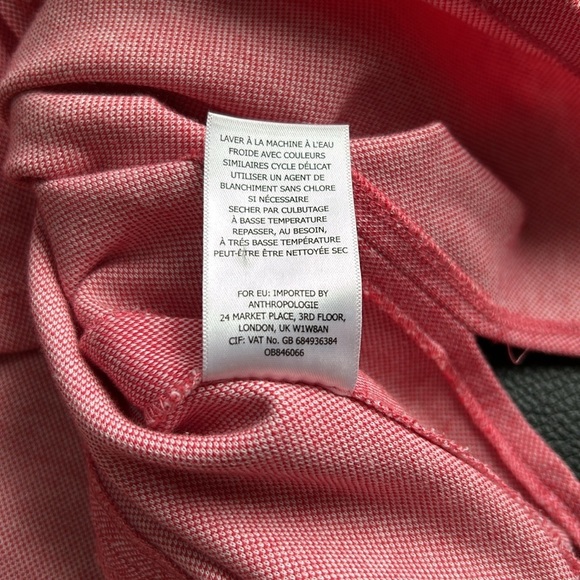 Anthropologie Meadow Rue Pantego Side Button Tank Top Red Sleeveless Sz S - Picture 9 of 13